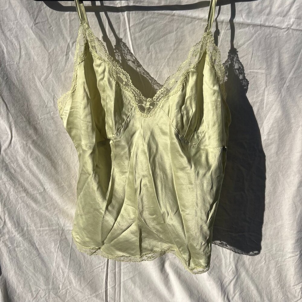 Allison Taylor Silk Cami Light Green